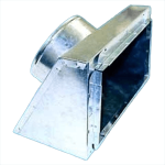 Steel Slant Top Boot, R8, 6 x 6 x 4"