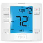 6 Blue Backlight Thermostat, 7 or 5-1-1 Day, 2H/2C, 3H/2C HP