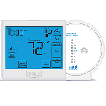 Wi-Fi Thermostat w/ Humidity, 7 or 5-1-1 Day, 2H/2C, 3H/2C HP
